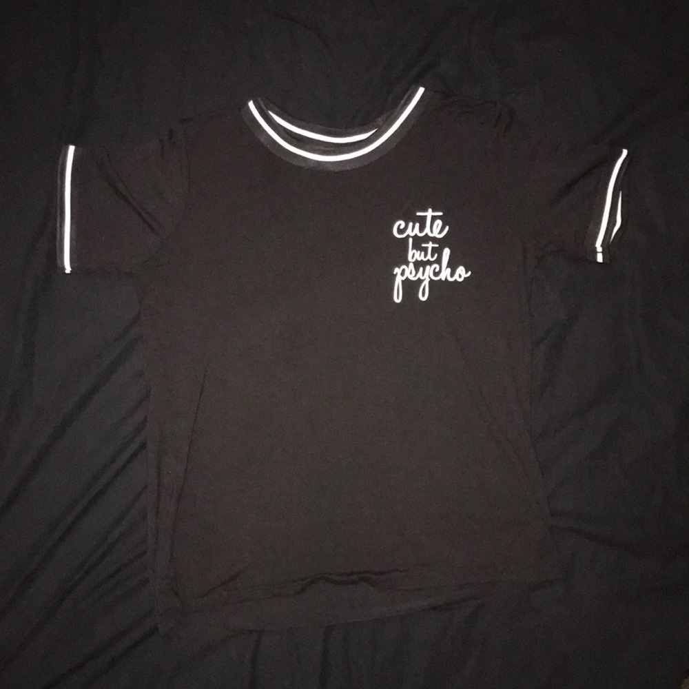 Cute But Psycho Ringer Tee